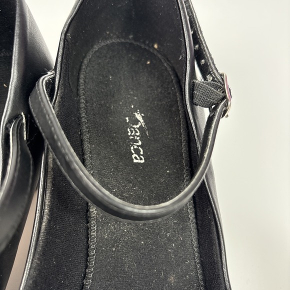 So Danca CH50 Character Shoes Black Women's 8.5 L– 2"Heel –Strap Wear  Pre- Owne - Picture 6 of 9